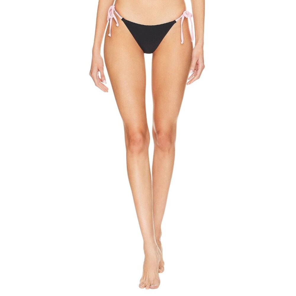 MORE TO COME Fiorella Bikini Bottoms in Black Small New Womens Swimsuit